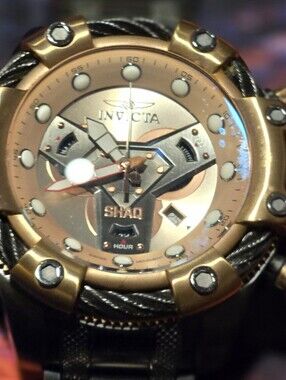 Invicta Shaq Edition Bronze and Black Chronograph Watch